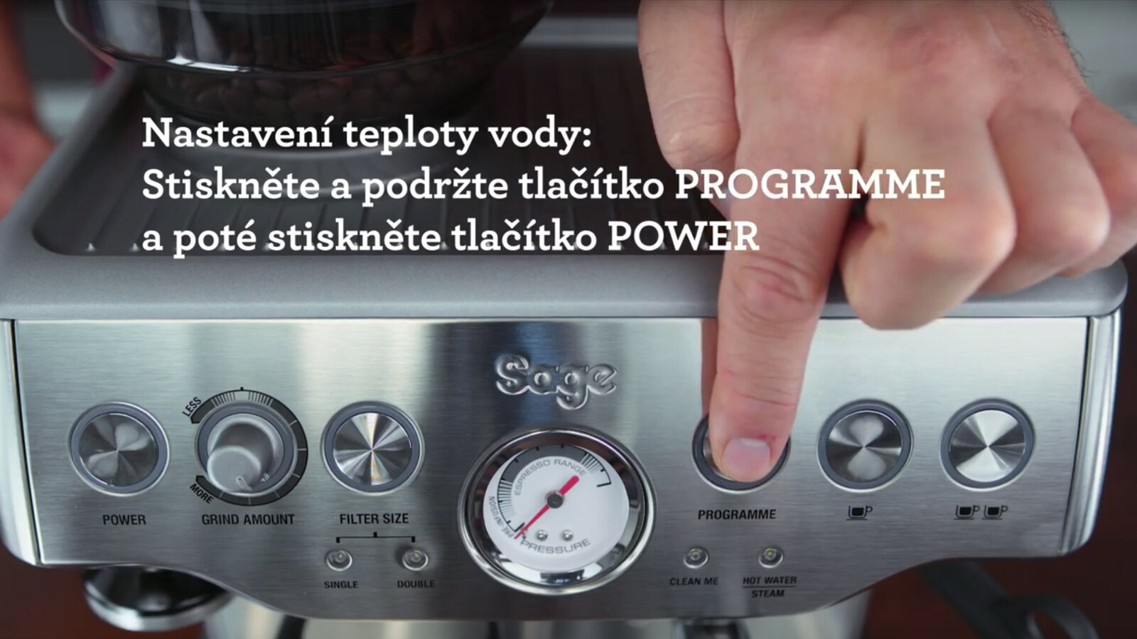 THE BARISTA EXPRESS™ PROGRAMOZÁS ÉS BEÁLLÍTÁS